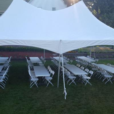 20 X 30 w/ Long Tables and Chairs