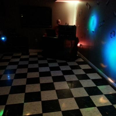 Portable Dance Floor In The Dark