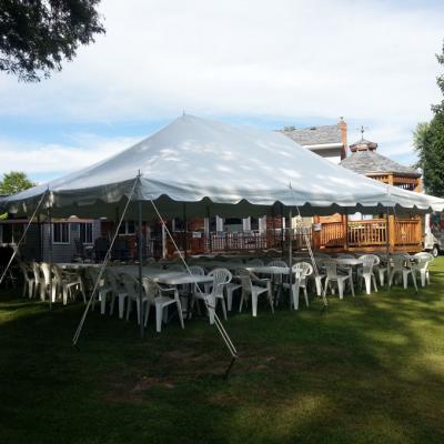 Pole Tent w/Tables and Chairs